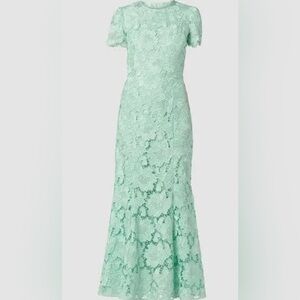 shoshonna Midnight Brie Mint Green Lace Trumpet Dress size 4 Dress-NWT $640